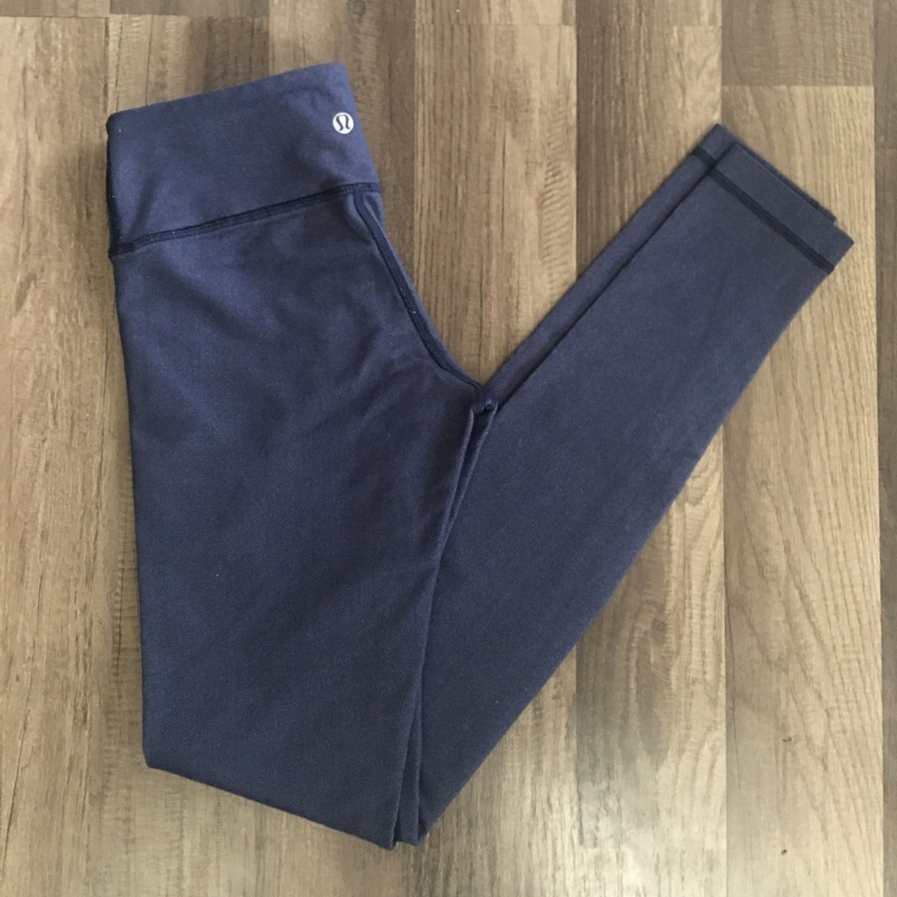 Full length blue lululemon leggings size 2
